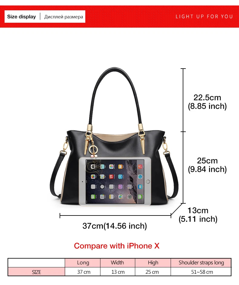 FOXER New Elegant Shoulder Bag for Women Luxury Designer Handbags Cowhide Leather Female Messenger Crossbody Bag Purse