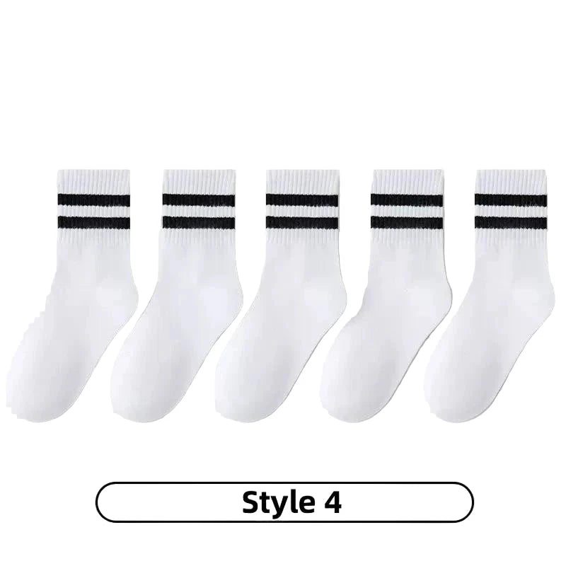 Cotton Sport Socks – 5 Pairs (Ages 3–13) (5 colours available) Habicare