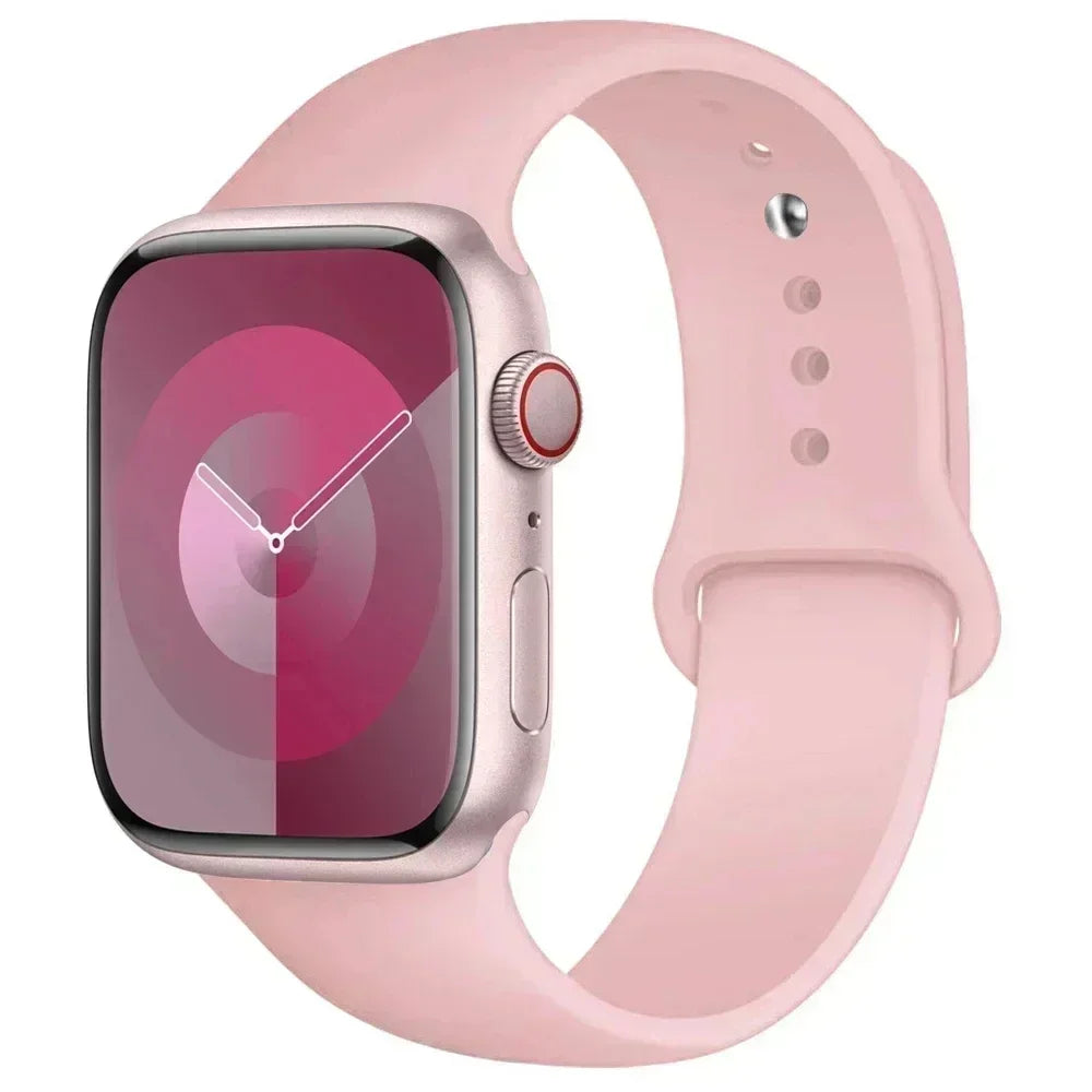 Silicone Sport Band for Apple Watch Series (42mm - 49mm)(available in 45 colours) Habicare