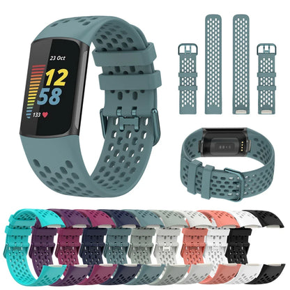 Silicone Sports Strap for the Fitbit Charge 5/6 Series (12 colours available) Habicare