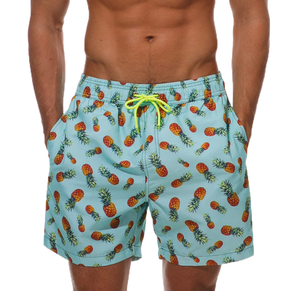 Men's polyester boardshorts with breathable mesh liner, quick-dry fabric, suitable for gym or beach, from ShopHub NZ.