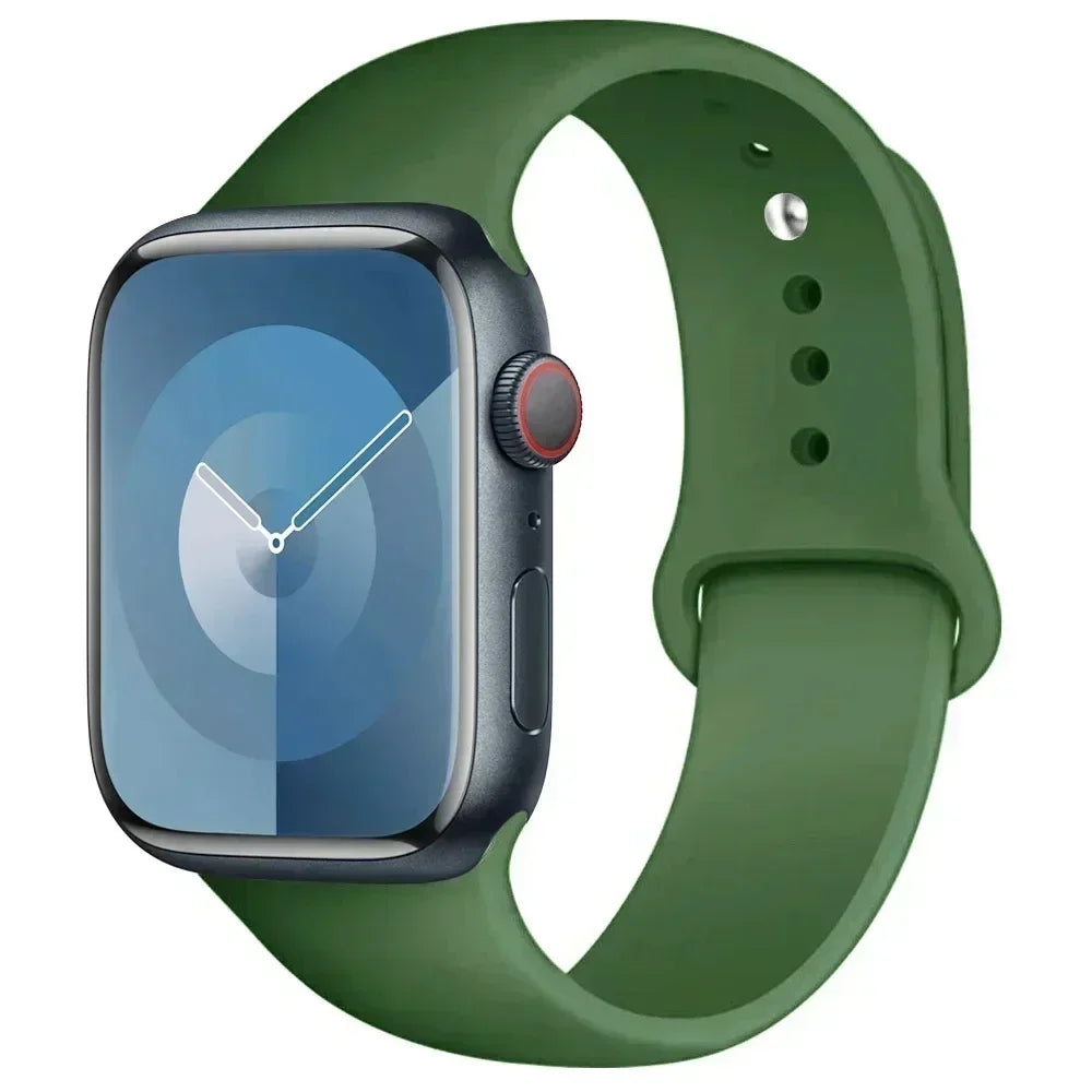 Silicone Replacement Strap for Apple Watch Series (38mm - 42mm) (available in 45 colours) Habicare