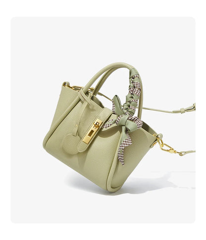 FOXER Women's Handbag Split Leather Shoulder Bag 2026 Fashion Lady Crossbody Bag Light Luxury Commuter Bucket Bag as Gift