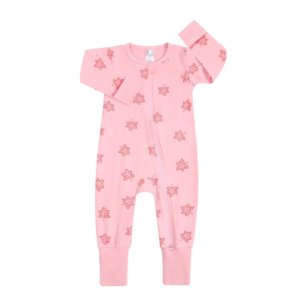 Kids Tales Little Daydream Cotton-Blend Double-Zip Romper