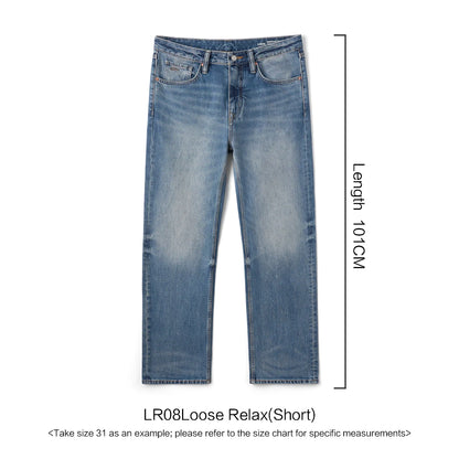 SIMWOOD Loose Relax 13.5oz Heavyweight Washed Vintage Jeans