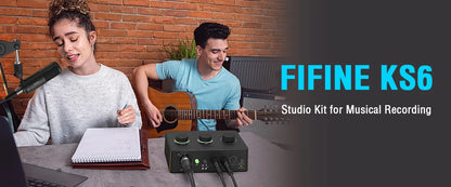 FIFINE Podcast Kit KS6: Elevate Your Audio Game with All-in-One Studio Quality