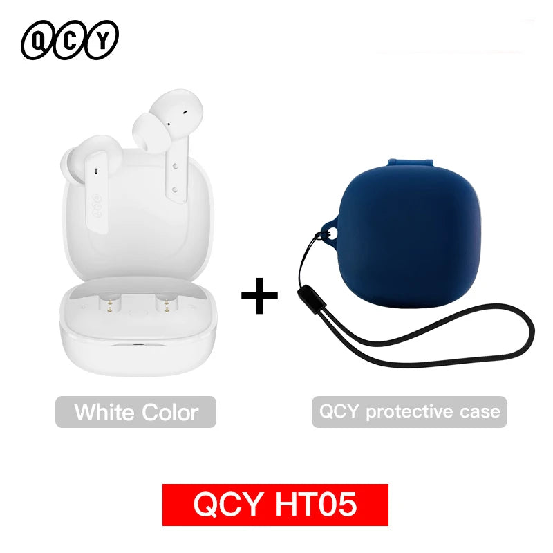 QCY HT05 ANC Wireless Earbuds - TWS Bluetooth 5.2 with 40dB Active Noise Cancellation and In-Ear Mics - ShopHub
