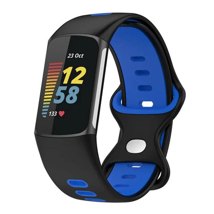 Rubber Sport Strap for the Fitbit Charge 5/6 Series (available in 21 colours) Habicare