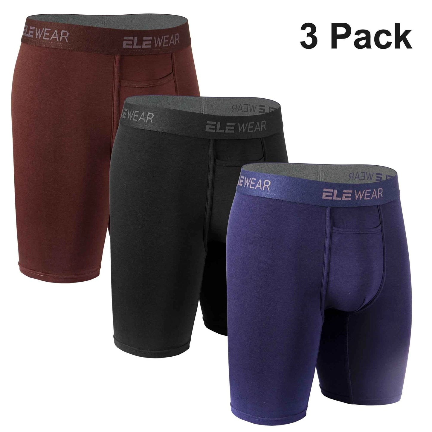 3 Pack Men's Breathable Modal Underwear - Comfortable Boxershorts