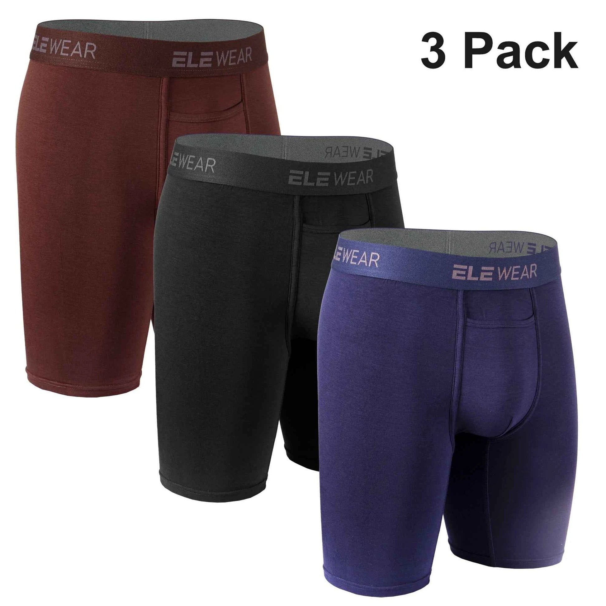 3 Pack Men's Breathable Modal Underwear - Comfortable Boxershorts