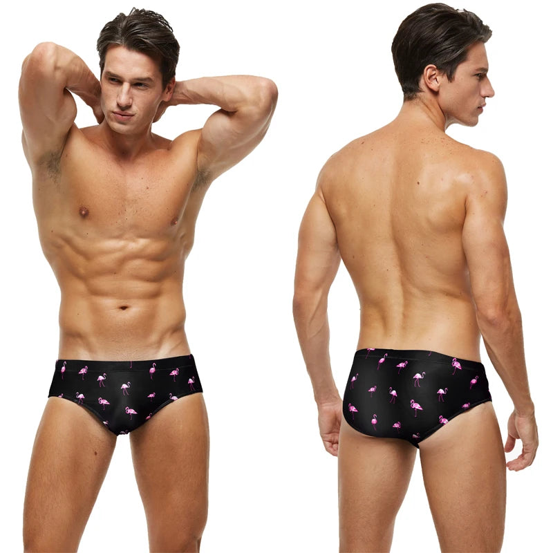 Men's swim briefs from DATIFER, featuring a fitted design and vibrant colors, ideal for swimming and beachwear.
