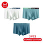 MiiOW Autumn Winter Cotton Men's Underwear Set 7A Antibacterial Crotch Men Panties Skin-friendly Softness Man Boxer Briefs Trunk