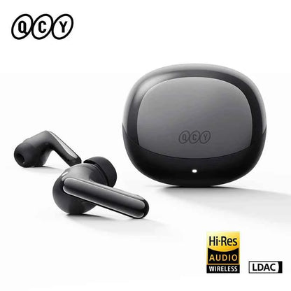QCY MeloBuds N60 BH25HT19A Wireless Earphone Dual Driver LDAC Hi-Res Adaptive ANC Noise Cancelling Earbud Multi-Point Connection