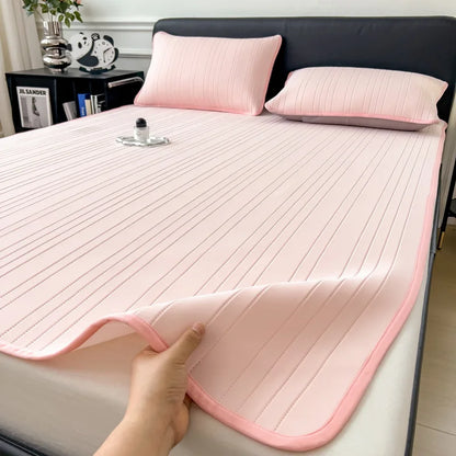 Experience Ultimate Comfort with Our Cooling Ice Silk Bed Mat - Perfect for Summer Nights!