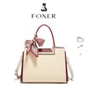 FOXER Luxury Leather Handbag — Premium Cowhide Craftsmanship