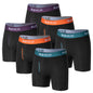 6 Pcs Bamboo Men's Underwear - Breathable Boxershorts with Opening, Plus Size Fashion Underwear - ShopHub