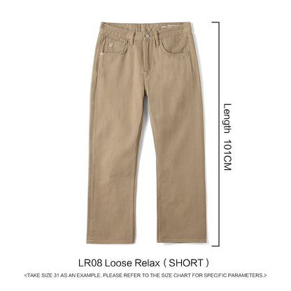 SIMWOOD 2026 Spring New Loose Relax 11.3oz Washed Vintage Jeans Men Plus Size Denim Trousers