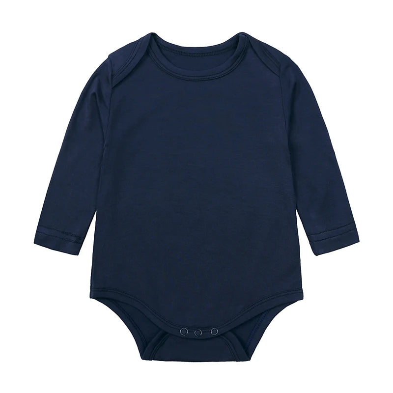 Kids Tales Little Calm Bamboo-Blend Long-Sleeve Baby Romper