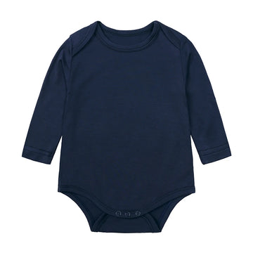 Kids Tales Little Calm Bamboo-Blend Long-Sleeve Baby Romper