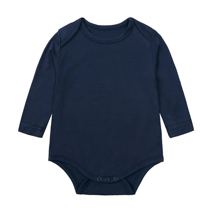 Kids Tales Little Calm Bamboo-Blend Long-Sleeve Baby Romper