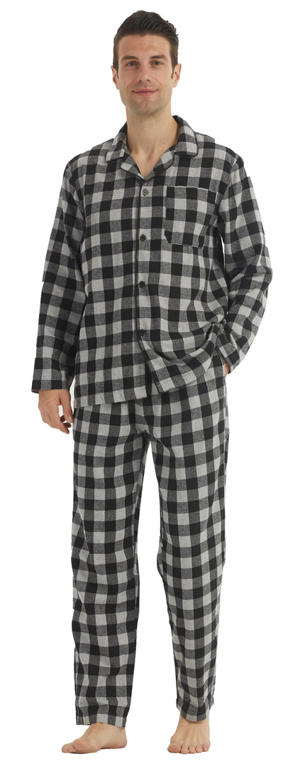 Cozy Mens Flannel Pyjama Sets - Your Ultimate Cotton Plaid Sleepwear
