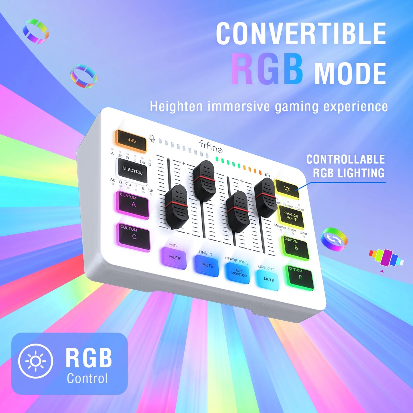 FIFINE RGB Streaming Podcast Kit: Elevate Your Gaming and Streaming Experience