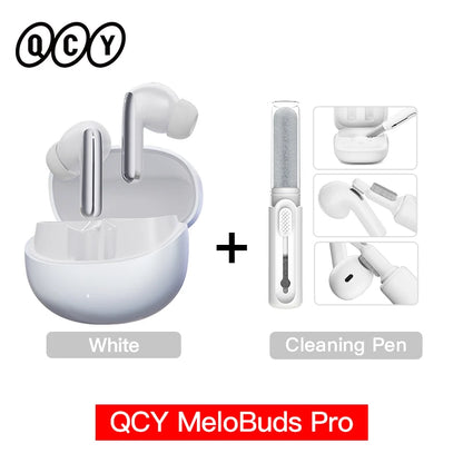 QCY MeloBuds Pro ANC Earphones with 46dB Hybrid ANC, 6 Mics, Hi-Res LDAC, and 34H Playtime - ShopHub