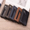 Anti Rfid Metal Business Card Holder Automatic Pop Up Case Men Trifold Coin Purse Small Carbon Visit Credit Cardholder for Men