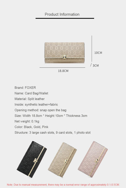 FOXER Women's Long Wallet