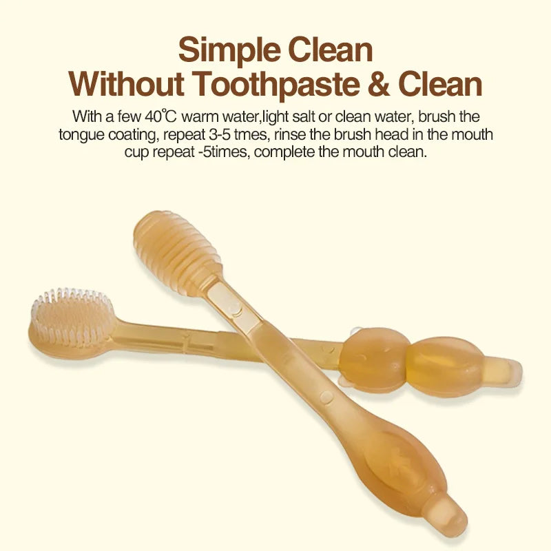 Dr.Isla 3-In-1 Baby Silicone Tongue Brush