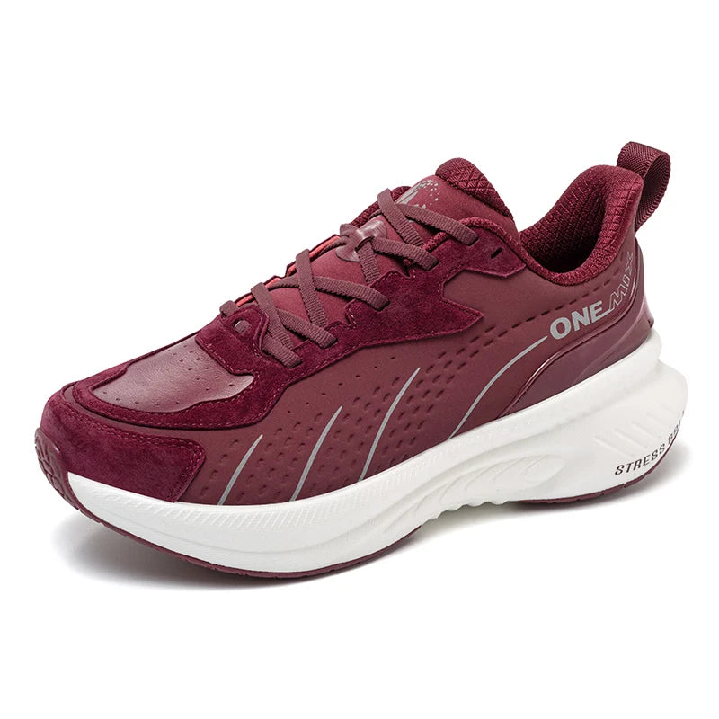 ONEMIX Black Leather Training Running Shoes