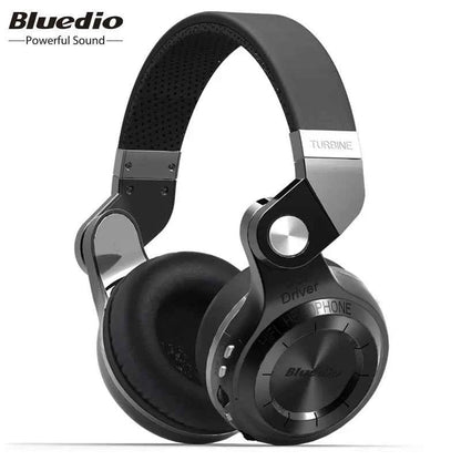 Bluetooth T2+ Headphone Wireless Foldable Sports Earphone with HIFI Sound, 57mm Strong Bass, and SD Card Slot