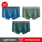 MiiOW Silkly Cool Men Underwear - 3Pcs Antibacterial Crotch Boxer Briefs - ShopHub