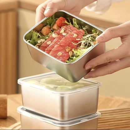 6-Piece Stainless Steel Food Containers Set - ShopHub