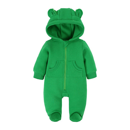 Kids Tales Little Bear Cotton-Blend Zip Baby Romper