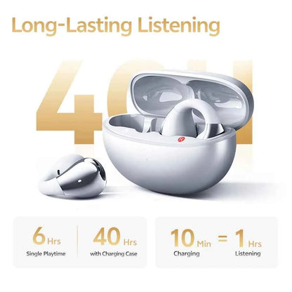 QCY C30S Open Ear Bluetooth Headphones with LDAC Wireless Technology and 40H Playtime