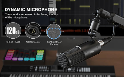 FIFINE XLR Dynamic Microphone K669D