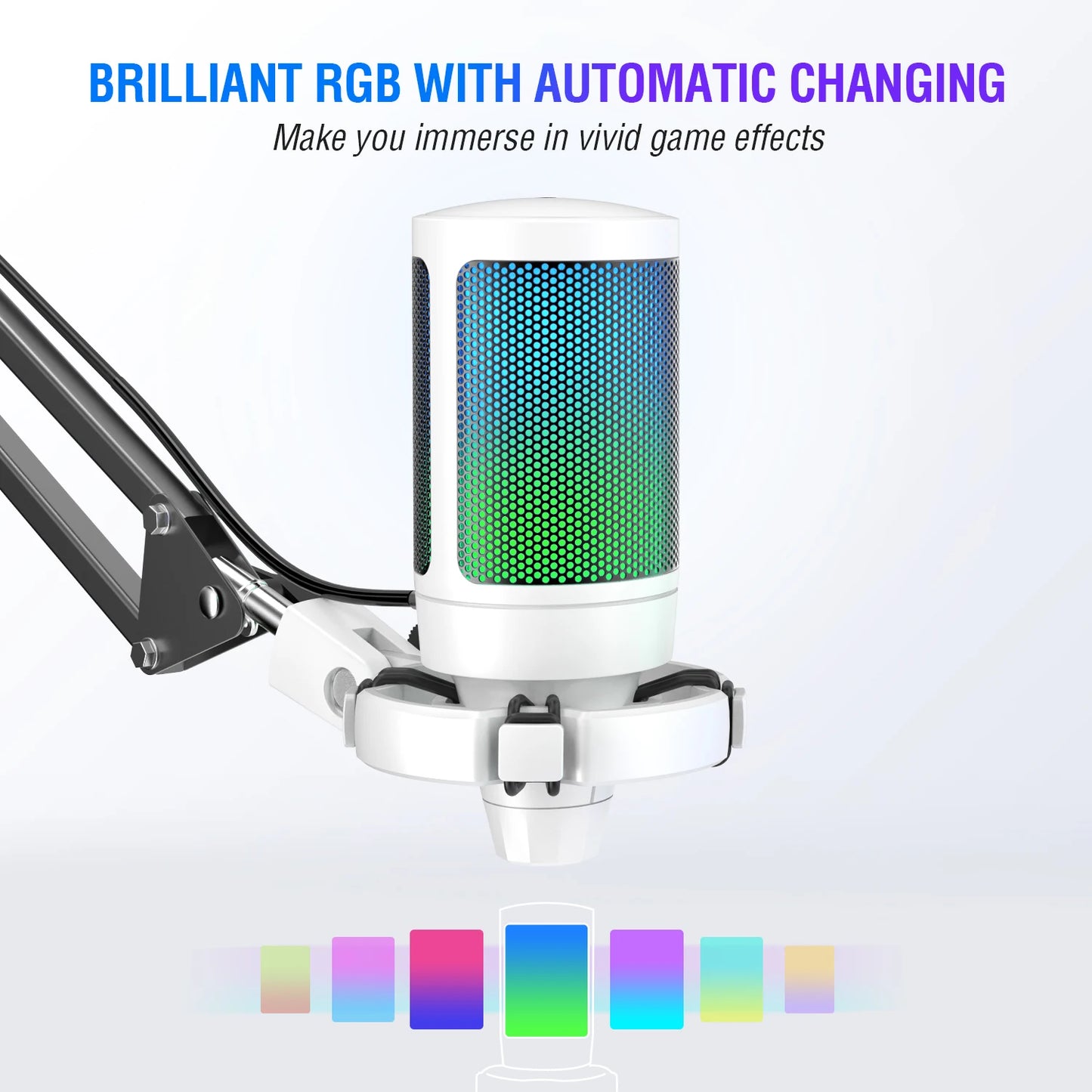 FIFINE USB Gaming Microphone Kit - Elevate Your Streaming Experience with Crystal Clear Sound