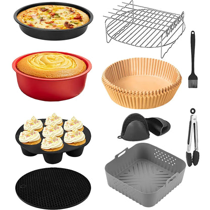 Complete 9–12 piece Air Fryer Accessory Set