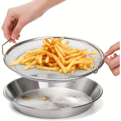 Heavy Duty Frying Rack with Tray - ShopHub