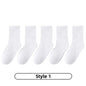 Cotton Sport Socks – 5 Pairs (Ages 3–13) (5 colours available) Habicare