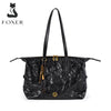 FOXER Luxury Genuine Leather Tote Bag