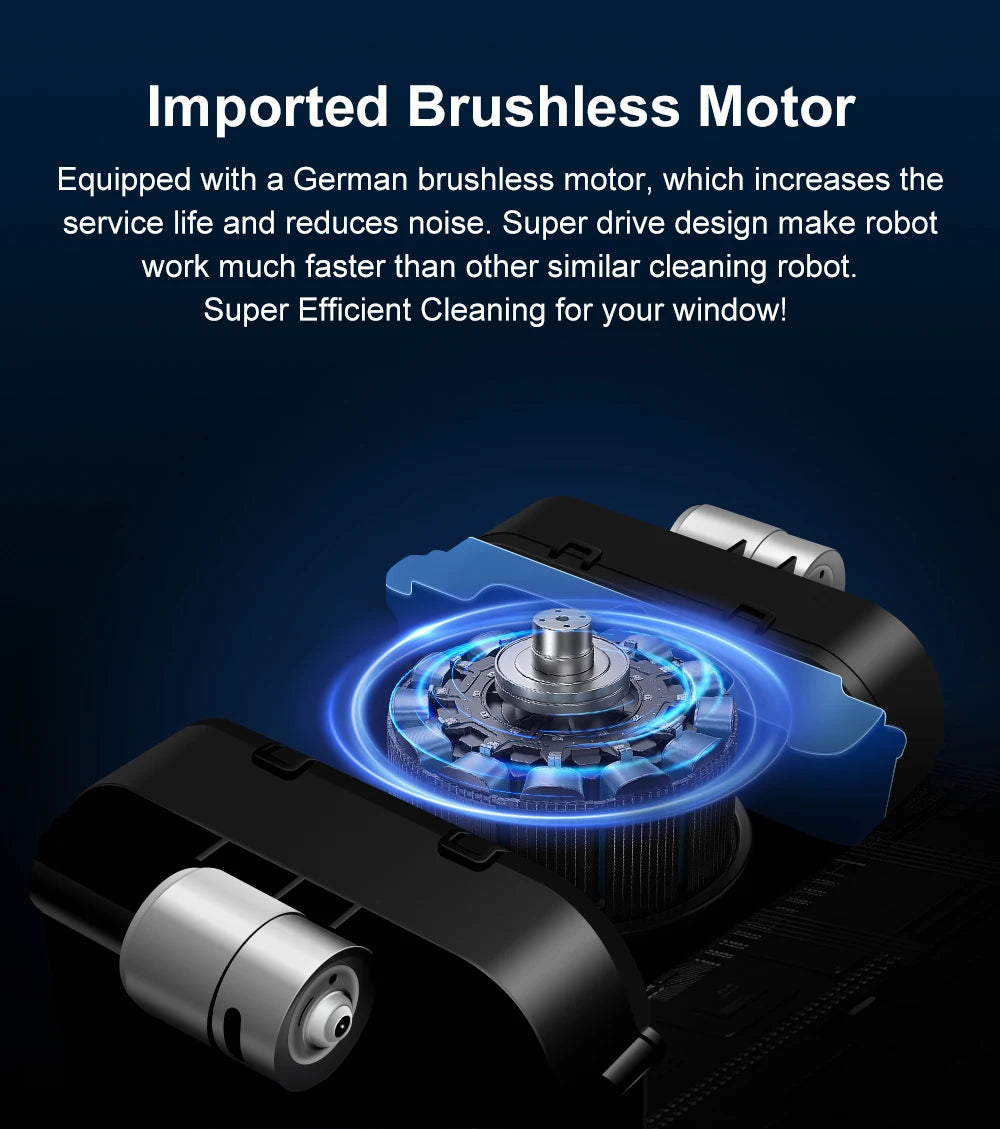 ABIR WD8 Robot Window Cleaner from ShopHub NZ cleaning glass surfaces with its sleek design and advanced suction features.