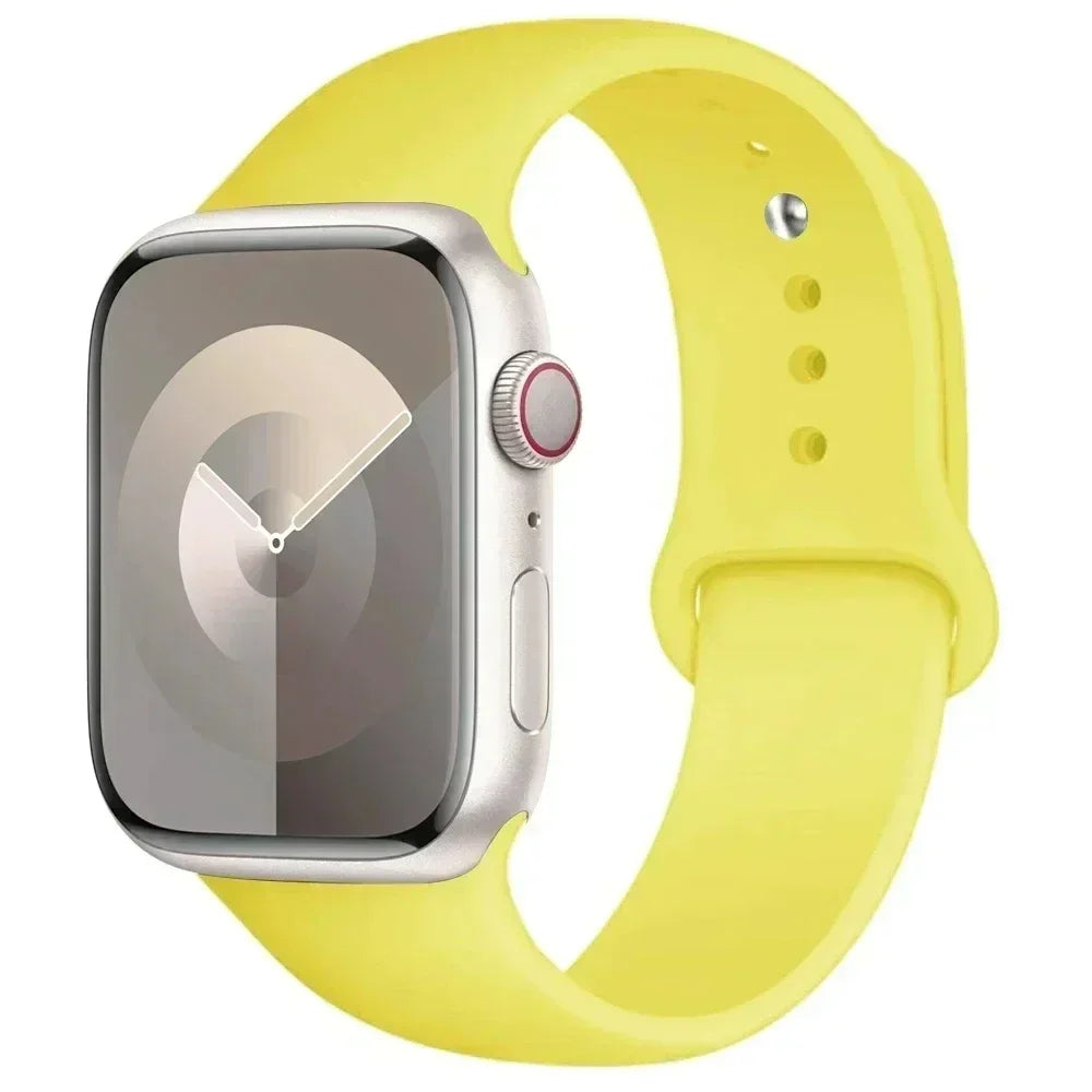 Silicone Replacement Strap for Apple Watch Series (38mm - 42mm) (available in 45 colours) Habicare