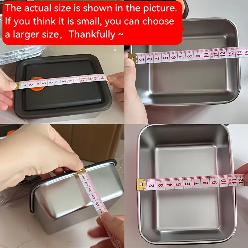 4pc Stainless Steel Food Storage Containers Set - ShopHub
