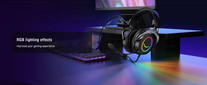 FIFINE Gaming Headset: Experience Immersive Stereo Sound and Stylish RGB Lighting