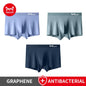 MiiOW Men's Modal Underwear - 3Pcs Graphene Antibacterial Boxer with Seamless Cuffs - ShopHub