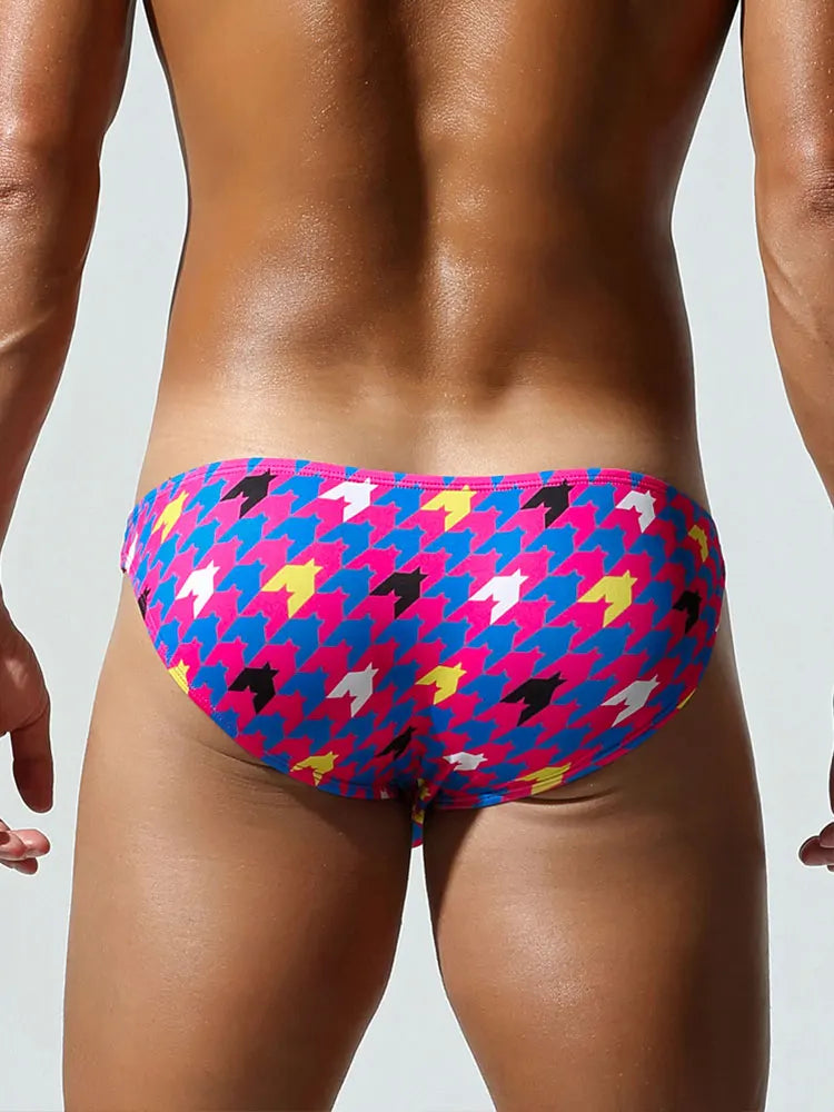 SEOBEAN Men's Printed Briefs with Contoured Pouch - ShopHub