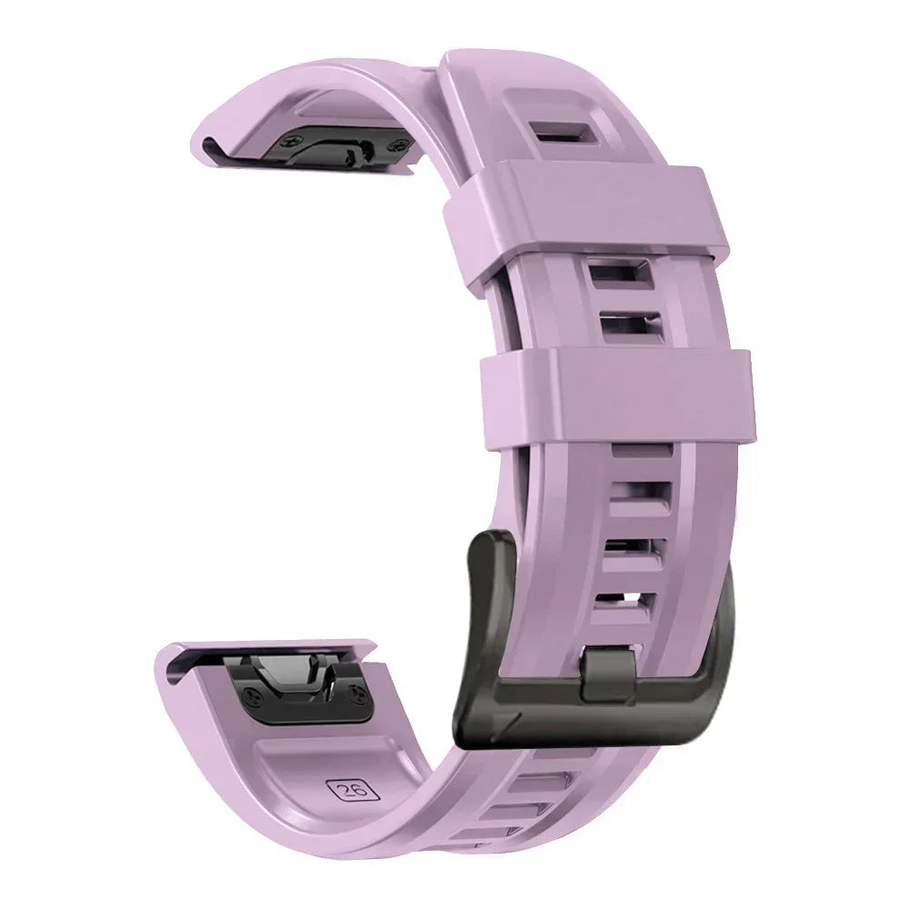 Quickfit Silicone Strap for the Garmin Watch Series (available of various range of models and 46 colours) Habicare