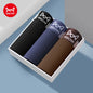 MiiOW 3Pcs Men's Cotton Boxer Shorts Antibacterial Breathable Underwear - ShopHub